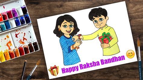 Raksha Bandhan Ki Drawing Easy - themediocremama.com