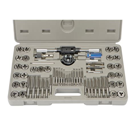 SAE / Metric Tap and Die Set - 60 Piece, Alloy Steel