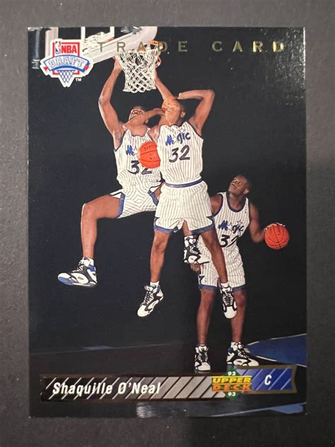 Shaquille O'Neal 1992-93 Upper Deck NBA First Draft Pick #1 SP RC ...