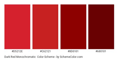 Dark Red Monochromatic Color Scheme » Monochromatic » SchemeColor.com