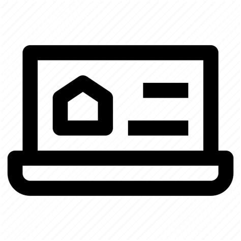 Laptop, computer, display, screen, home icon - Download on Iconfinder