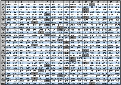 Printable 2024 Nfl Schedule Grid - Kati Sascha