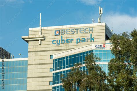 Bestech Cyber Park modern office complex in Gurgaon, India Stock Photo ...