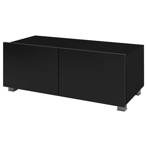 Living room storage set CALABRIA 17 black / black gloss - Furnitop shop