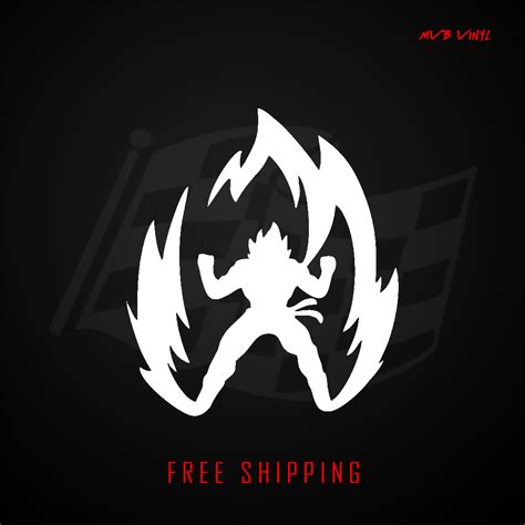 Super Saiyan Vinyl Decal Sticker | Dragon Ball Z Goku Vegeta Anime 56 ...