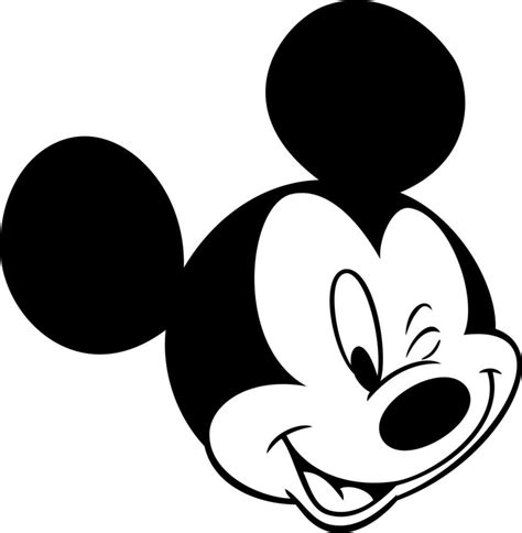 Mickey Mouse Face Coloring Pages at GetColorings.com | Free printable ...