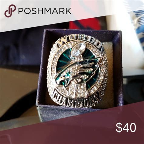 Eagles Super Bowl Ring Engraved and sign by Carson Wentz Jewelry Rings ...