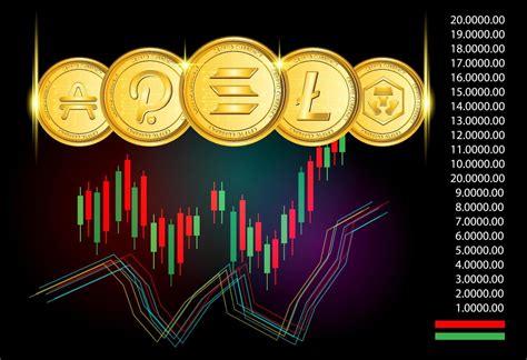 set of cryptocurrency poster design 12046083 Vector Art at Vecteezy