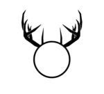 Deer Head Monogram SVG, PNG, PDF, Cricut, Silhouette, Cricut svg ...