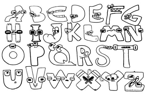 Alphabet Lore Coloring Pages - Coloring Home