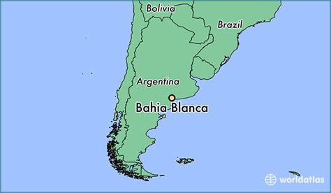 Argentina Map Bahia Blanca