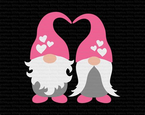 Gnomes Svg Valentine Gnomes Svg Valentines Day Svg Love - Etsy