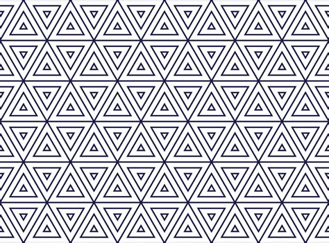 Triangles Seamless Line Pattern