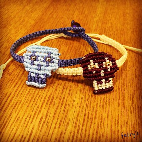 #macrame #skull #bracelet Skull Bracelet, Rope Bracelet, Micro Macramé ...