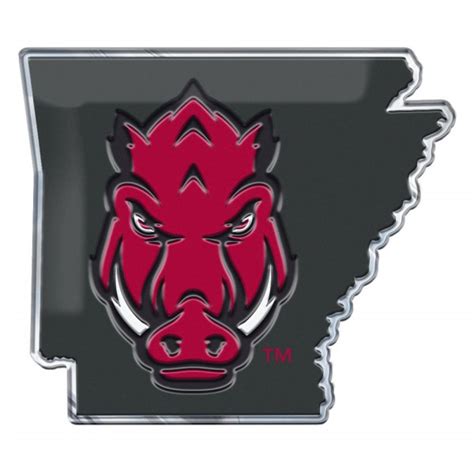 FanMats® 60859 - College "University of Arkansas" Embossed State Emblem