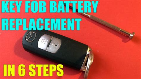 How to replace the key fob battery Mazda 3, Mazda 6, CX-5, CX-3, CX-7