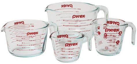 Pyrex Glass Measuring Cups 4-Piece Set Only $18.99