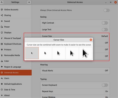 Cursor – How to Increase Mouse Cursor Size on Ubuntu 20.04 – Unix ...