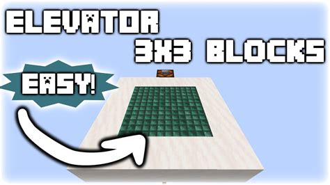 Minecraft Elevator: 3x3 Piston Elevator Honey And Slime Block | 1.17+ Java Edition - YouTube