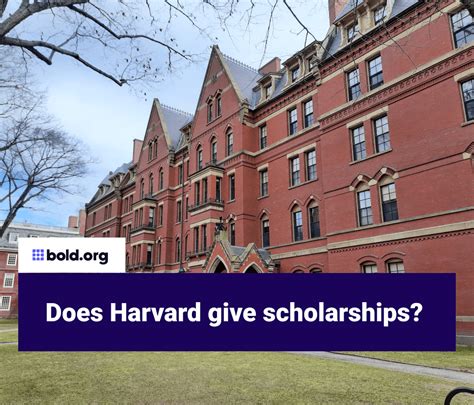 Does Harvard give scholarships? | Bold.org