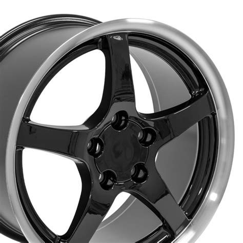 Corvette Wheel - C5 Rim - CV05 Deep Dish 18x9.5 Black Corvette Rim