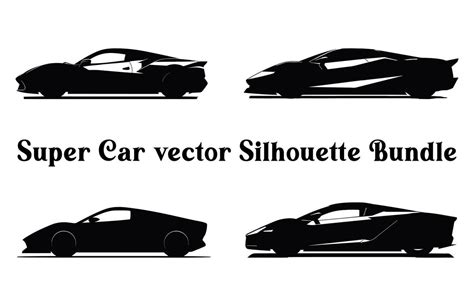 Vector Car Silhouettes Bundle, Set of Car vector silhouette Clipart ...