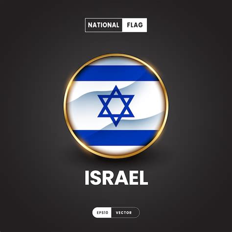 Premium Vector | Flag of israel vector illustration asia flag 3d eps10