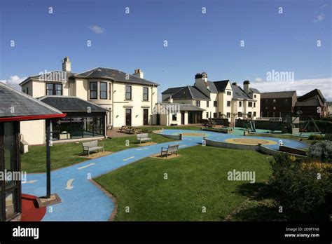 Prestwick, Malcolm Sargent House Views around to sea and Prestwick Old Course Stock Photo - Alamy