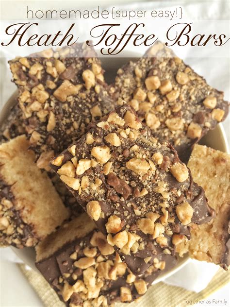 Homemade Heath Toffee Bars - Together as Family