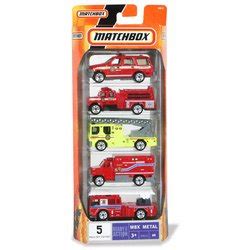 Amazon.com: Matchbox Vehicle 5-Pack:Matchbox Fire Trucks 5-Pack: Toys & Games