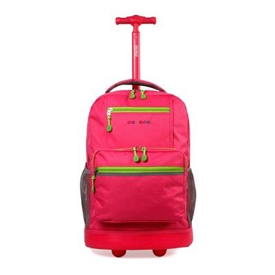 J World Sunlight 18" Rolling Backpack - Pink : Target