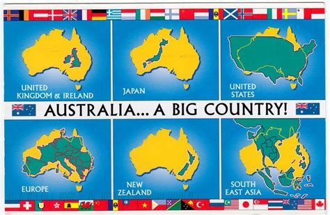 Australia ... a big country - size comparison with other countries ...