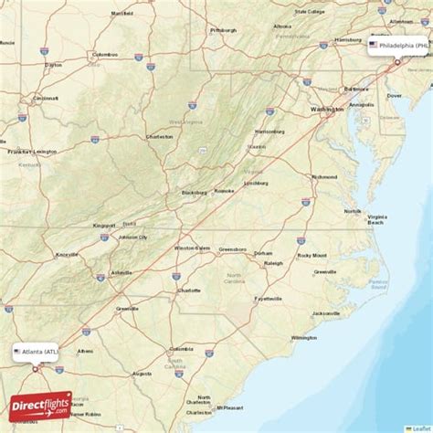 Direct flights from Philadelphia to Atlanta, PHL to ATL non-stop - Directflights.com