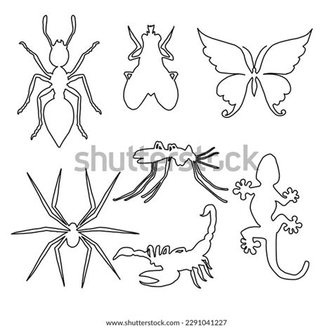 Set Graffiti Animal Vector Animal Collection Stock Vector (Royalty Free ...