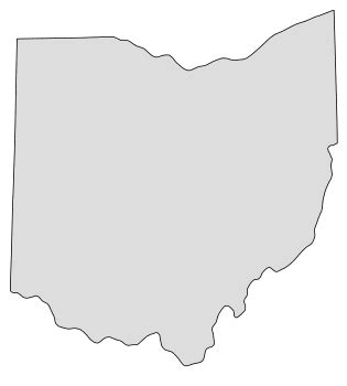 Ohio – Map Outline, Printable State, Shape, Stencil, Pattern – DIY ...