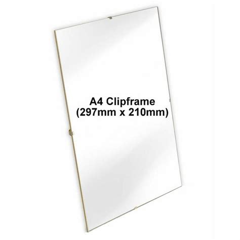 A4 Clip Photo Frame with Acrylic Plexi Glass Front UK SUPPLIED - Etsy.de