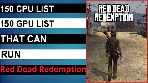 Red Dead Redemption 1 PC Game - Minimum System Requirements | RDR ...