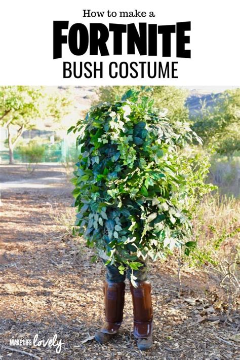 Fortnite Bush Costume DIY {One of the Coolest Fortnite Costumes!}