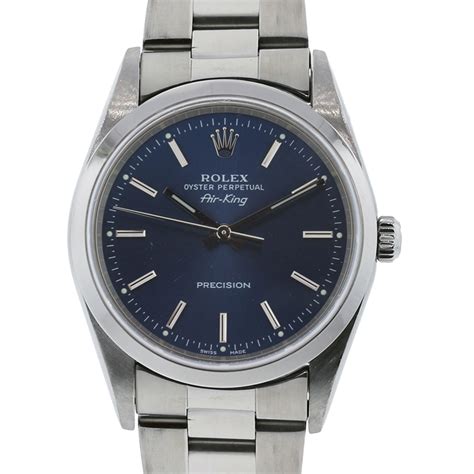 Rolex 16610 14000 Air King Blue Dial Steel Watch