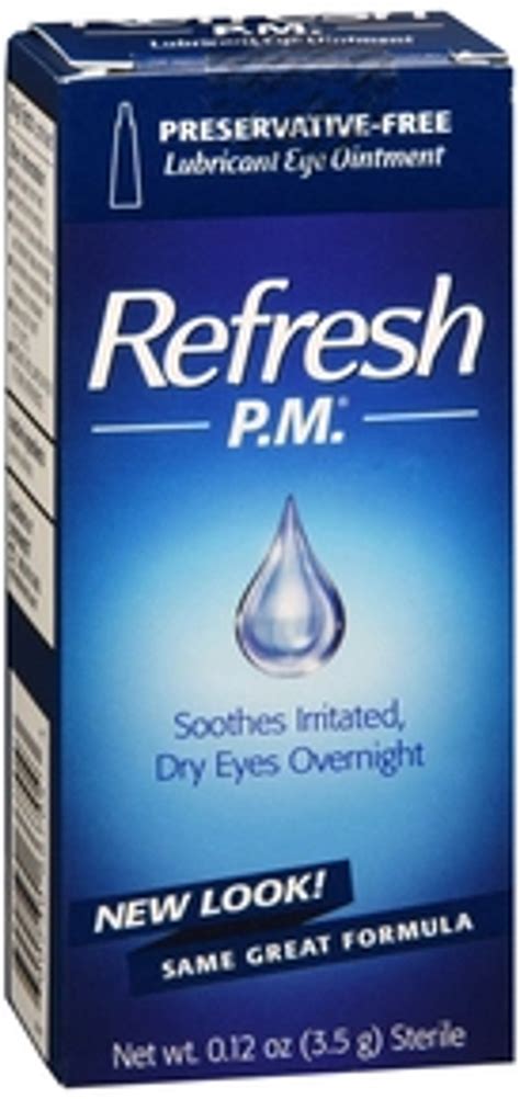 Refresh P.M. Lubricant Eye Ointment, Net wt. 0.12 Oz 3.5g Sterile