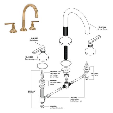 Diagram Of Bathroom Faucet Parts