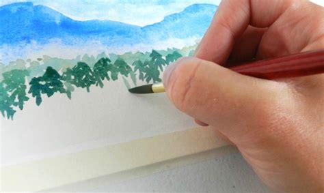 Watercolor Mountains Step-by-Step Tutorial | Diy watercolor painting, Watercolor art landscape ...