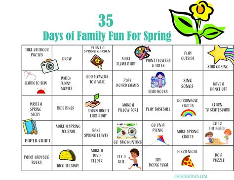 Spring Activities - Printable Dear Creatives