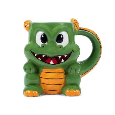 Ceramic Animal Green Dragon Mug | Dongsheng