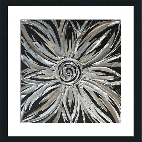 Textured Flower | abstract art, interior art, artwork, hand painted ...