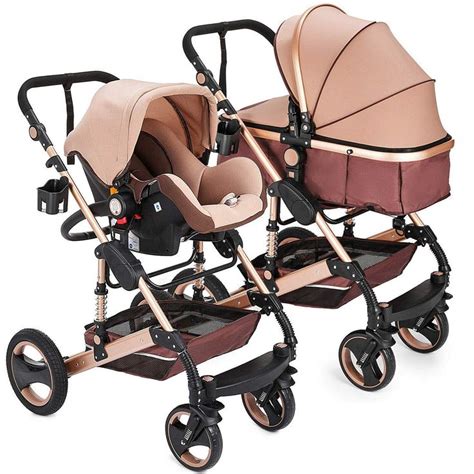 Kinderwagen „California“, 3 in 1 Kombikinderwagen Megaset 8 teilig inkl. Babyschale, Babywanne ...