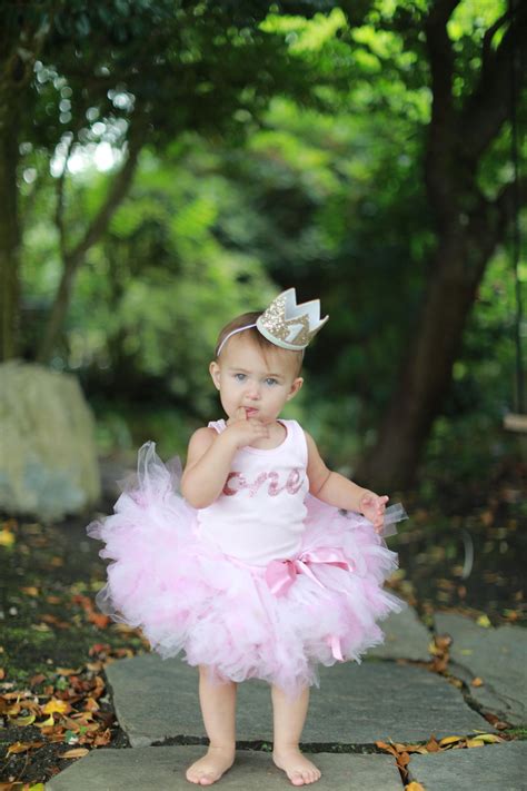 Rose Gold First Birthday Outfit Girl | Baby Tutu | 1st Birthday Baby ...