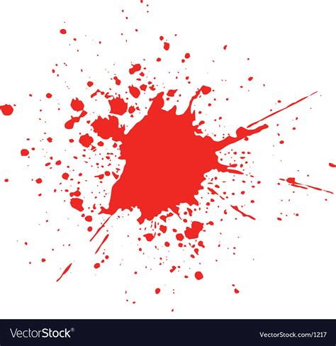 Blood splat Royalty Free Vector Image - VectorStock