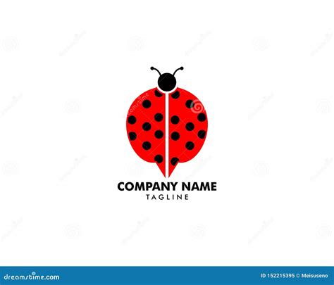 Lady Bug Logo Template Design Stock Vector - Illustration of isolated, cute: 152215395