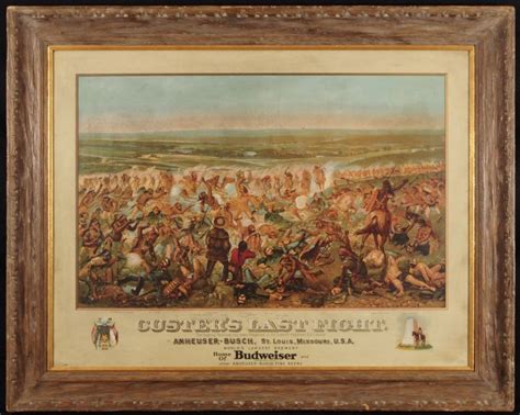 Anheuser-Busch "Custer's Last Fight" Lithograph